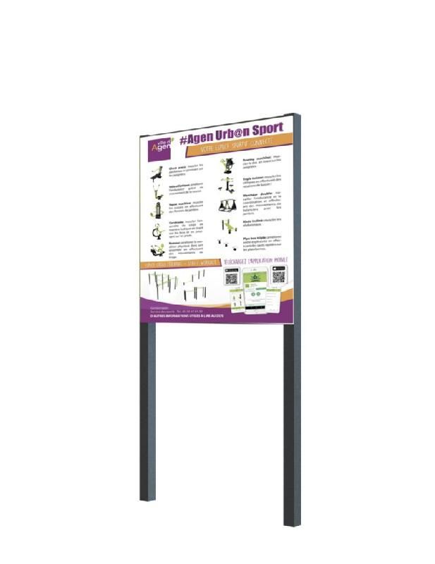 Panneau d'accueil personnalisé : notice, circuits avec plan_0