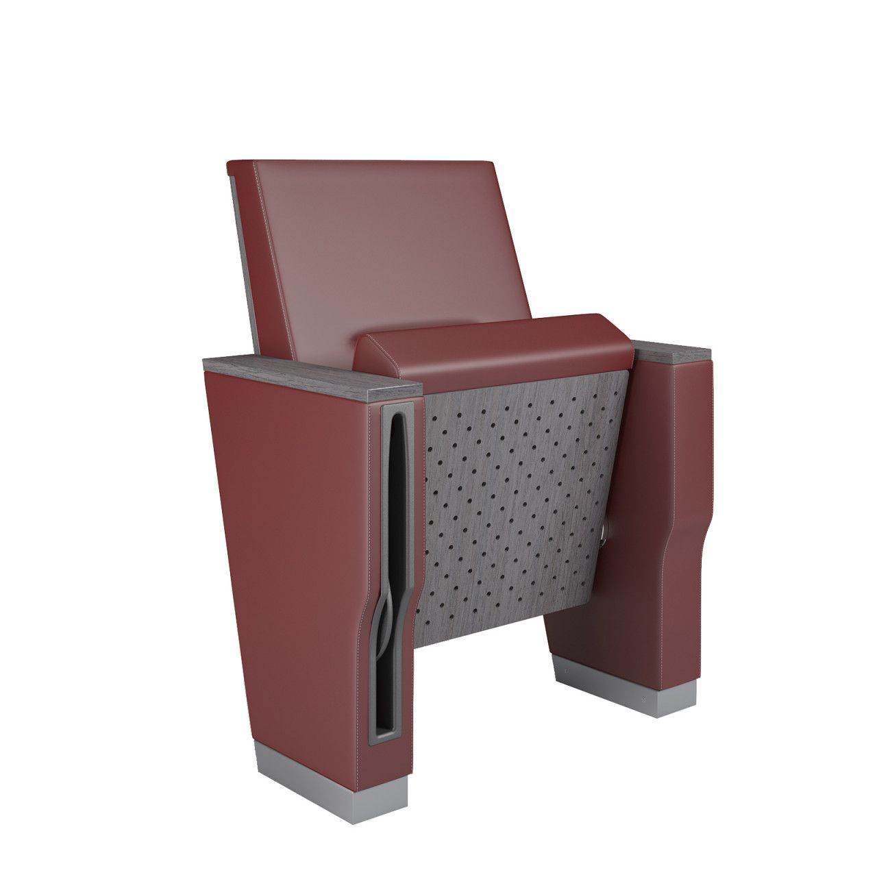 Fauteuil ergonomique avec assise fixe ou rabattable pour auditorium, salles de conférence, de cinéma ou de théatre -royale_1