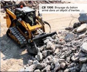 Godet broyeur CB 1500 - Idéal pour béton armé et déchets de démolition - Capacité 0,55 à 0,75 m³ - Puissant, avec rotor à dents_1