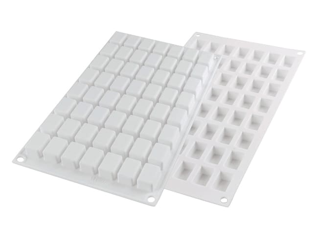 Moule en silicone professionnel 56 micro rectangles - 30 x 17,5 cm - Résistance -60°C à +230°C - Silikomart_1