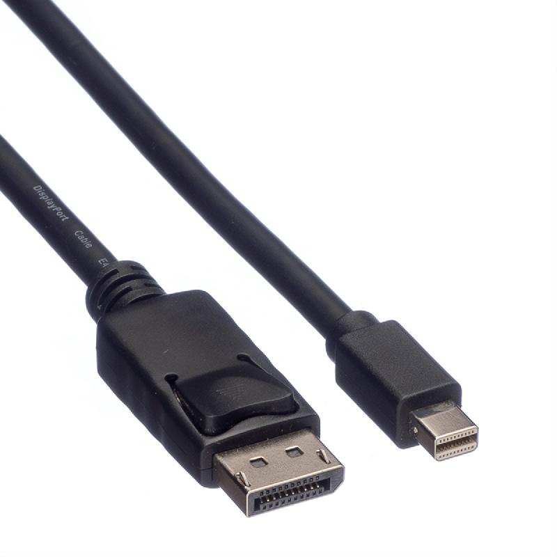 Roline green câble displayport dp m - mini dp m, tpe, noir, 2 m_1