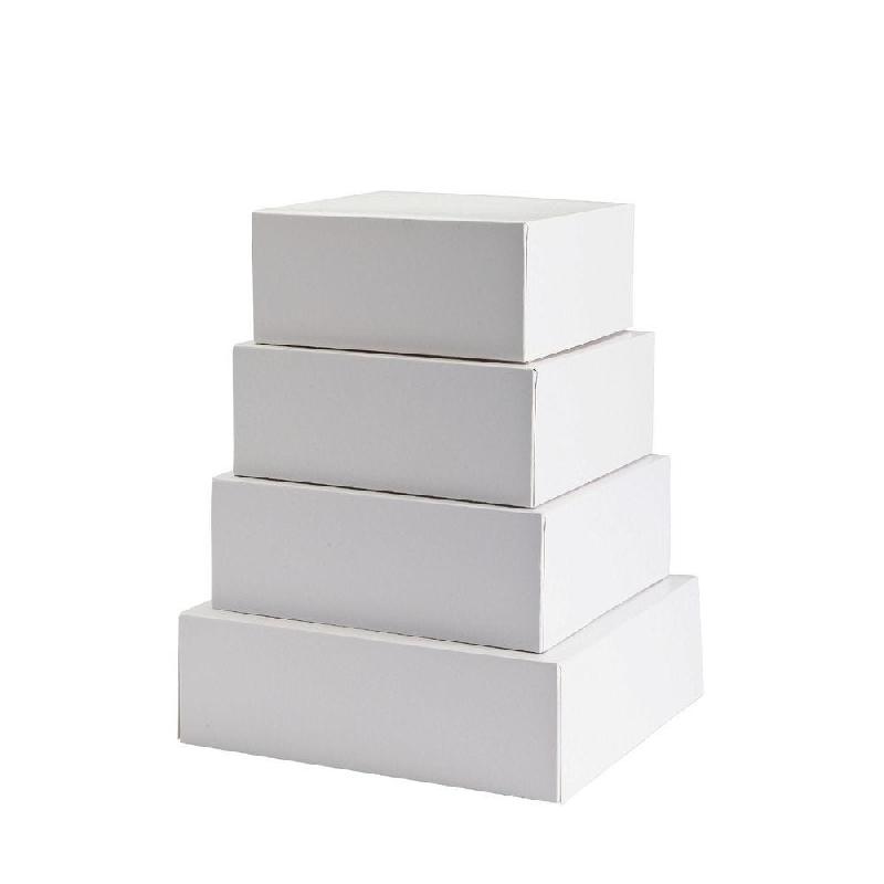 Boîte pâtissière en carton blanc 18x18x8cm - paquet de 50 - 250gsm_1