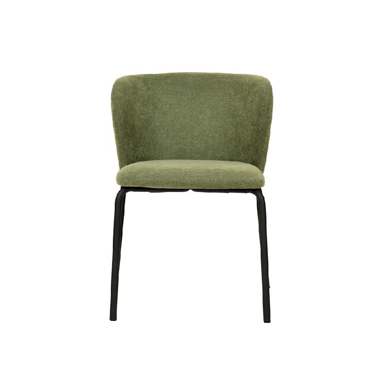 Break - Chaise empilable en tissu vert_1