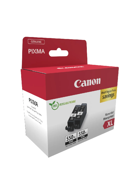 CANON PGI-550XL Ink Cartridge Twinpack Blistered_1