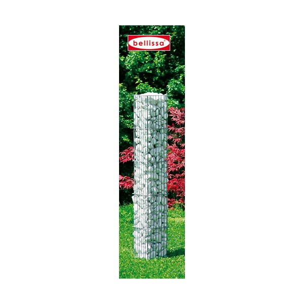 Gabions décoratifs - colonne carrée 125 cm - pour jardin_1