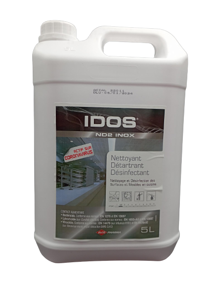 Idos nd2 nettoyant desinfect bact levuricide inox parfume bidon 5l_1