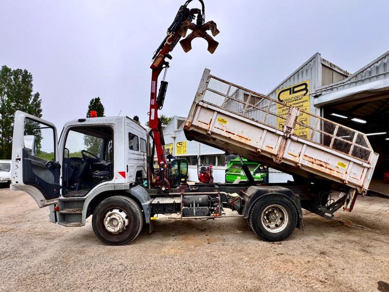 Mercedes ATEGO 1218 Camion benne grue grappin hayon_1
