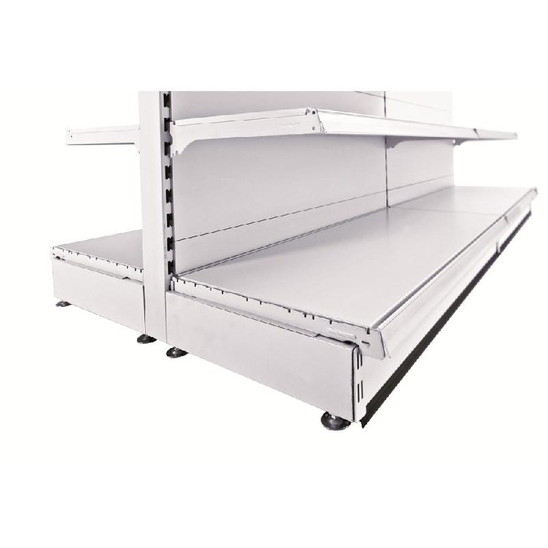 Pied en acier L20cm H15cm - blanc 9003_1