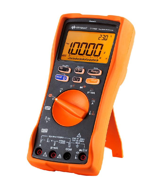 U1242C - Multimètre numérique portable TRMS AC 10 000 points - Détection de tension sans contact - Certifié IP67 - Keysight_1