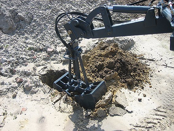 Benne preneuse Knikmops Rollmops - 40 cm de large - Avec tête de rotation hydraulique_1