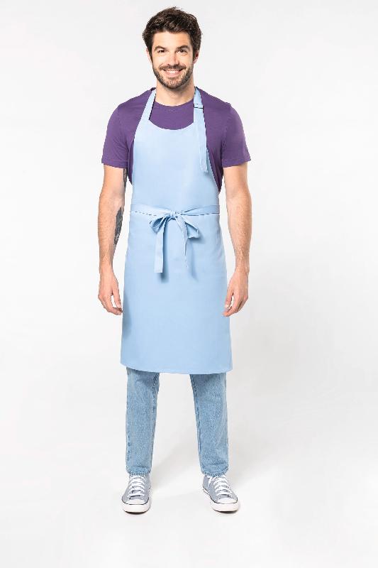 Tablier coton sans poche - Réf: K895 - 100% coton - Couleur Denim - Taille unique_1