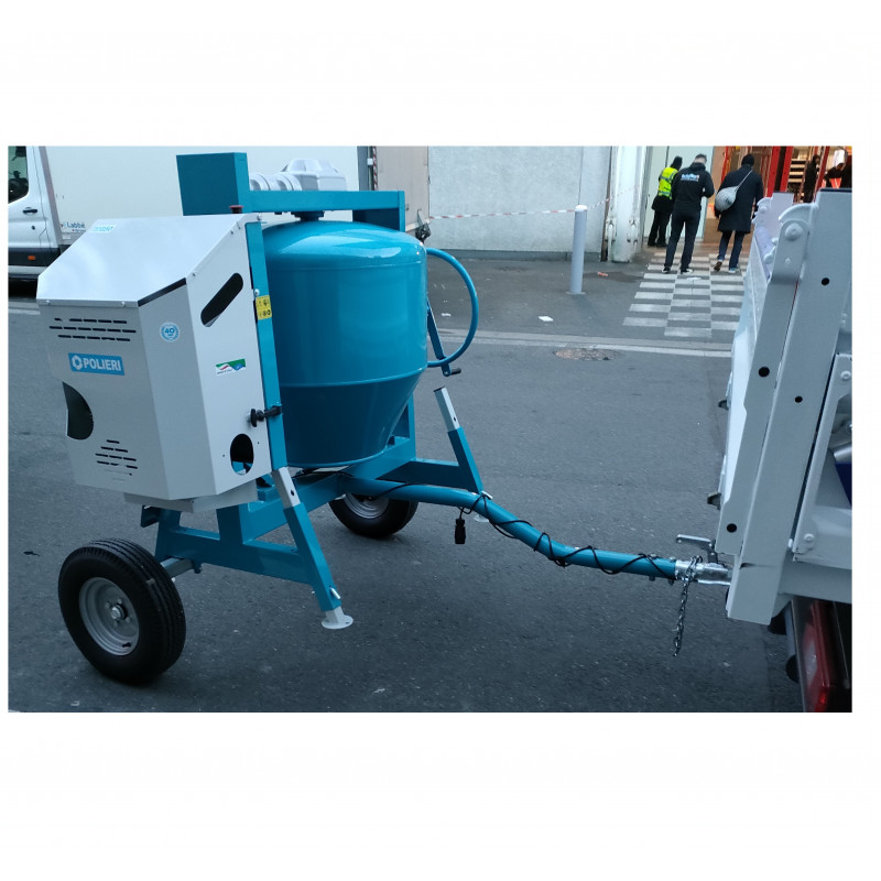 Bétonnière tractable electrique marque polieri_1