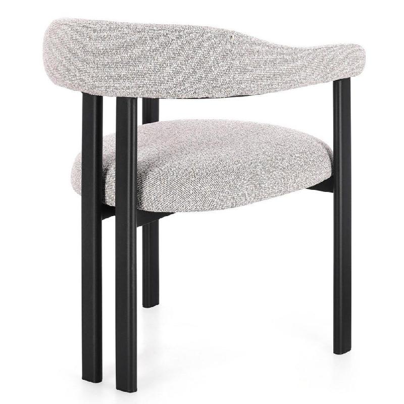 Chaise avec accoudoir Giuditta noir/gris 62 x 57 x 80 cm - par 2_1