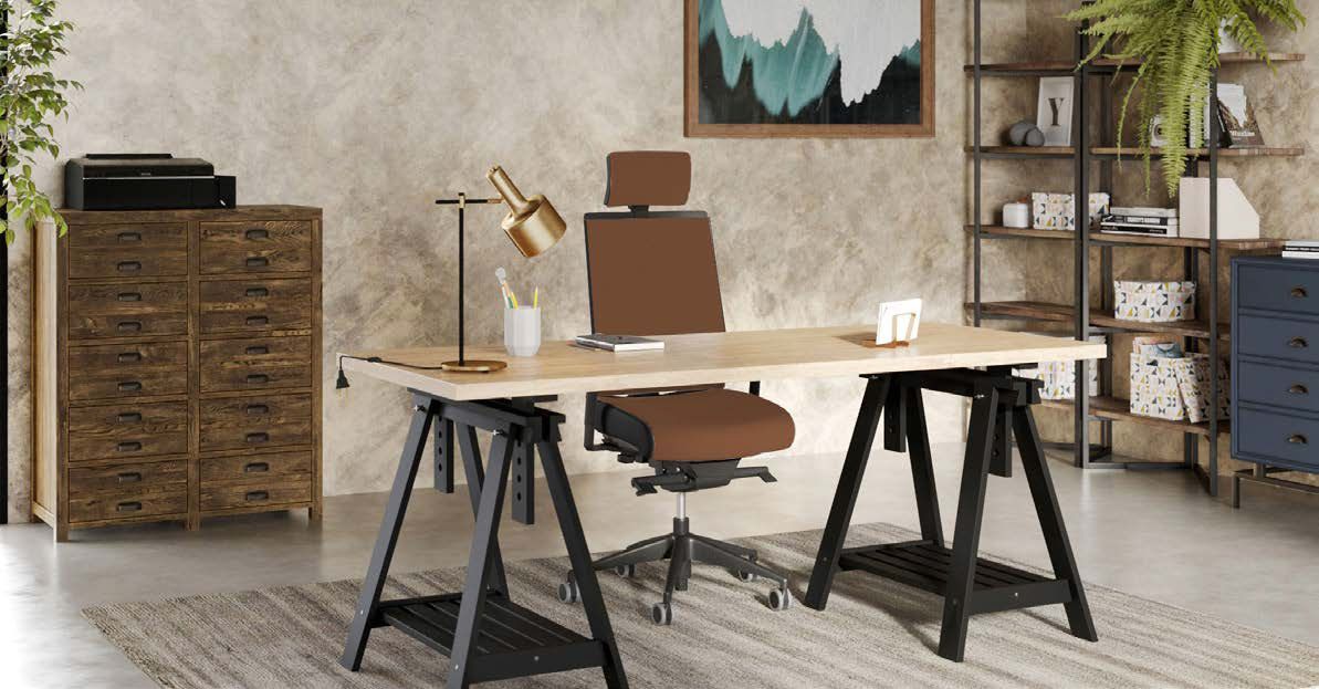 Fauteuil ergonomique de bureau avec mousse à mémoire de forme - ERGOLINE MARCEL - Grand dossier réglable et accoudoirs 4D_1