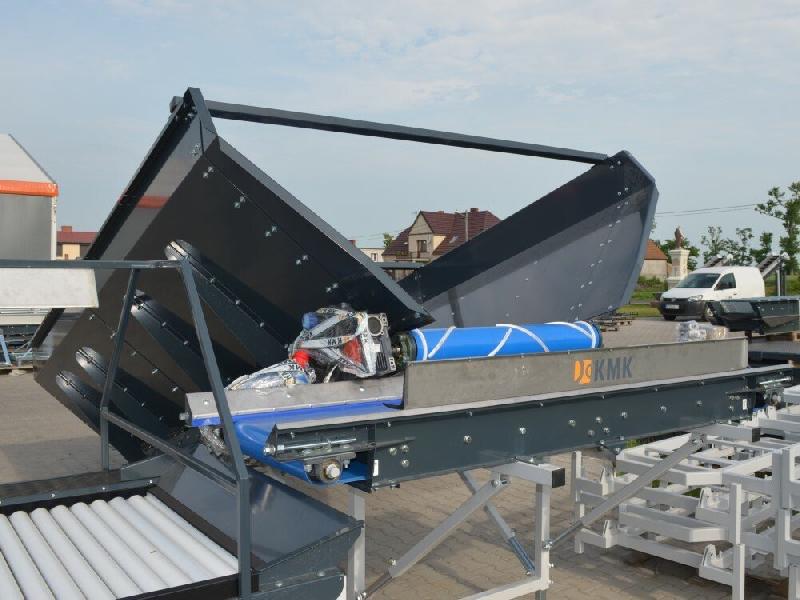 Trémie de stockage KMK de réception ZB I 400/90 - Occasion - Tapis PVC - 3.8m3 - Hauteur déchargement 1.5m_1