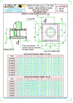 V SOD embase et V SODHT embase - ventilateur centrifuge industriel Airap - extraction de fumées et gaz chauds, turbine à pales embouties_1