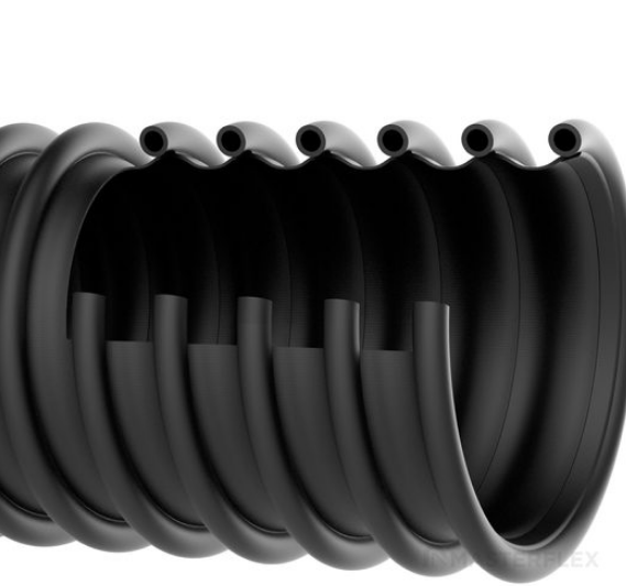 Gaine résistante à l'écrasement pour gaz d'échappement jusqu'à 200 °C, très légère -Carflex Super_1