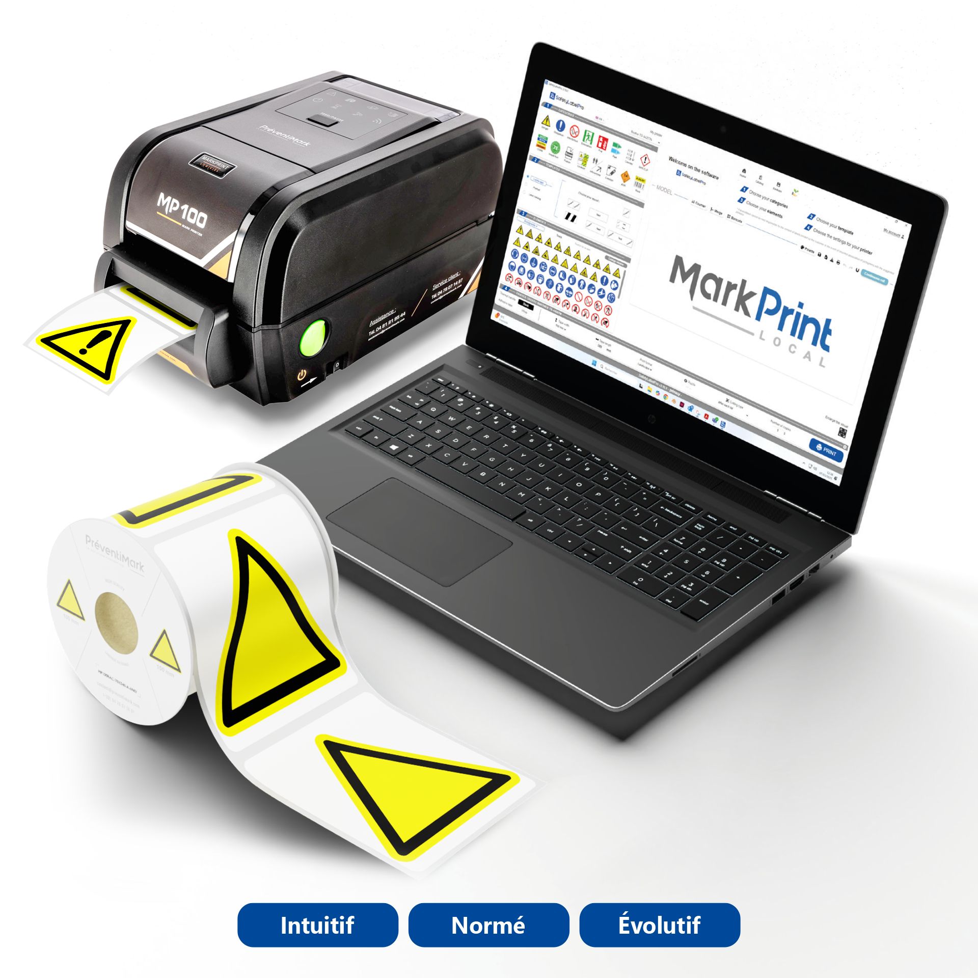 Imprimante MP100 | Étiquetage pour Signalétique, Identification, Maintenance et Logistique | Logiciel MARPRINT inclus_1