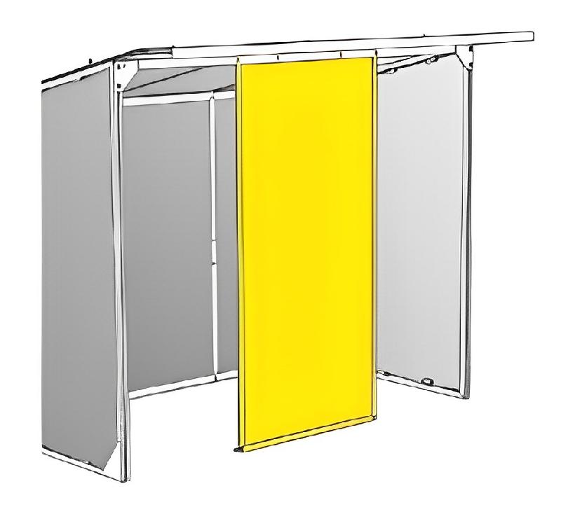 Abri fumeur ECO peint - Structure peinte - Longueur 2550mm - Profondeur 1940mm - Hauteur 2200mm_1