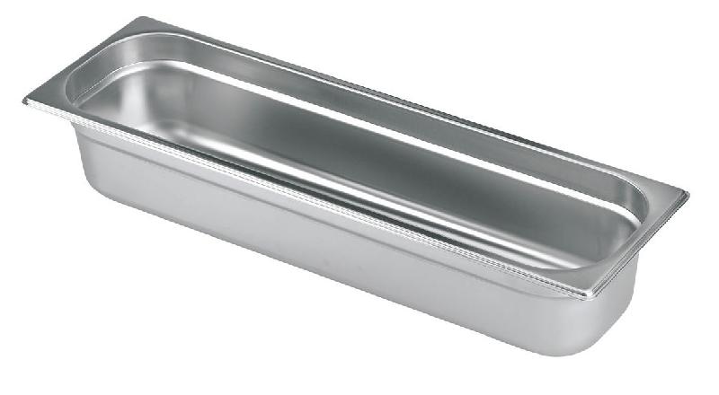 Bac GN Gastro 2/4 Inox - Hauteur 150 mm - Empilable et renforcé - Marque Lacor_1