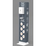 Borne de distribution de gel intelligente - dimensions topcard A4 (210 x 297 mm) - distributeur automatique de gel hydroalcoolique_1