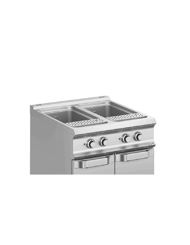 Cuiseur à pâtes électrique sur placard - 2 cuves de 40 litres - Gamme DOMINA PRO 900 - Référence CPE98A_1