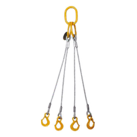 Élingue en câble acier - 3 et 4 brins - Accessoire de levage pour BTP, industrie et maritime_1