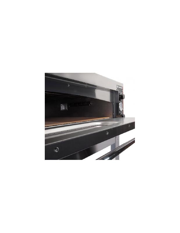 Four à pizzas électrique 2 chambres PIZZA GROUP - 2x4 pizzas - Inox - Sole en pierre réfractaire_1