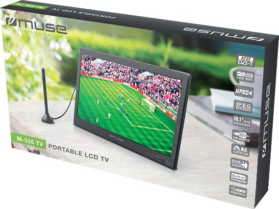 Mini TV portable 10'' HD MUSE - M-335 TV - Écran ultra-fin avec rétro-éclairage LED et récepteur DVB-T HD_1