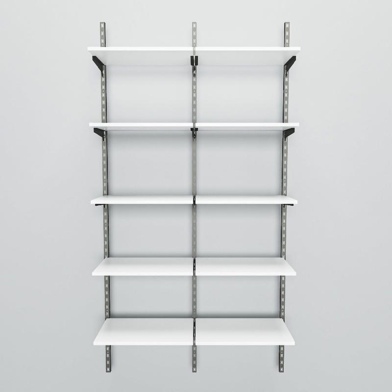 Élément suivant Global used 5 tablettes blanc L60xH240cm_1