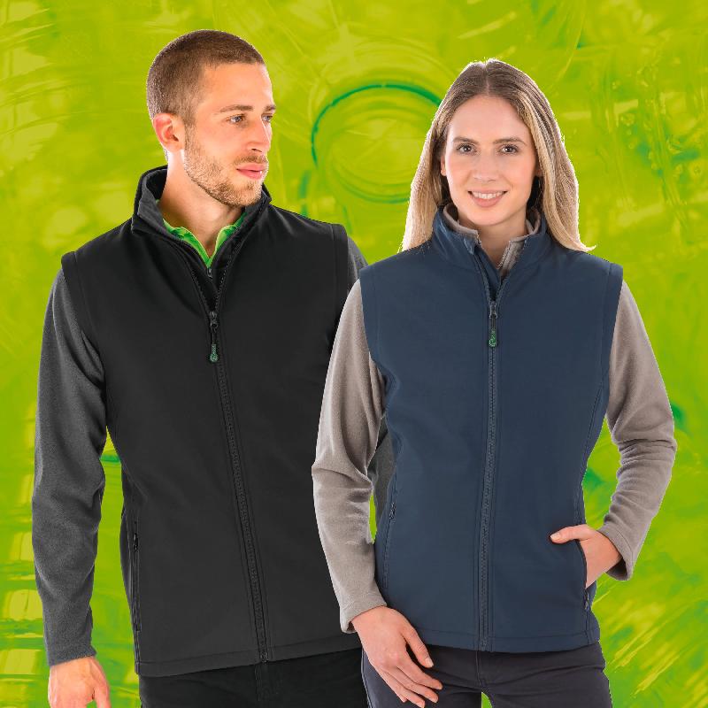 Bodywarmer softshell homme recyclé - Résistant à l'eau, respirant et coupe-vent - Réf: R902M - Marque: Result_1