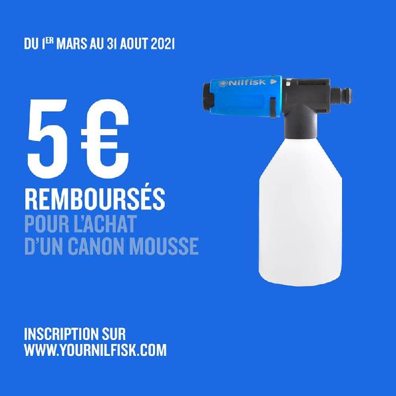 Canon à mousse en plastique pour voiture - 0.5L - Nilfisk - réglage du débit et adaptable nettoyeurs Nilfisk_1