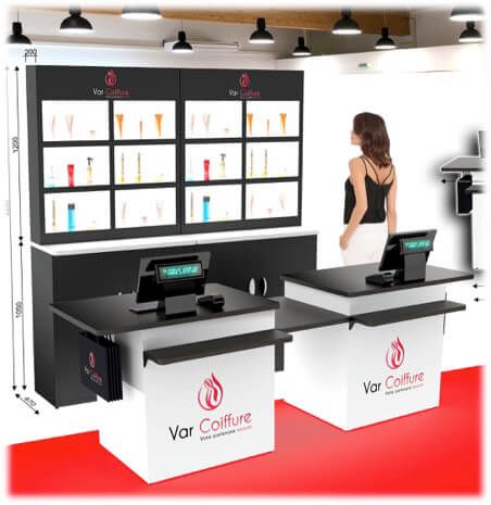 Devant de caisse - meuble présentoir - seiller - en plastiques thermoformés_1