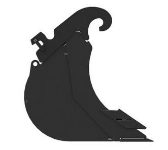 Godet d'excavation-mini-pelle - caterpillar finance france - 400 mm (16 in) - poids 32 kg_1