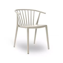 Chaise empilable en polypropylène - COOPER - fibre de verre anti-UV - plusieurs coloris et modèle recyclé_1