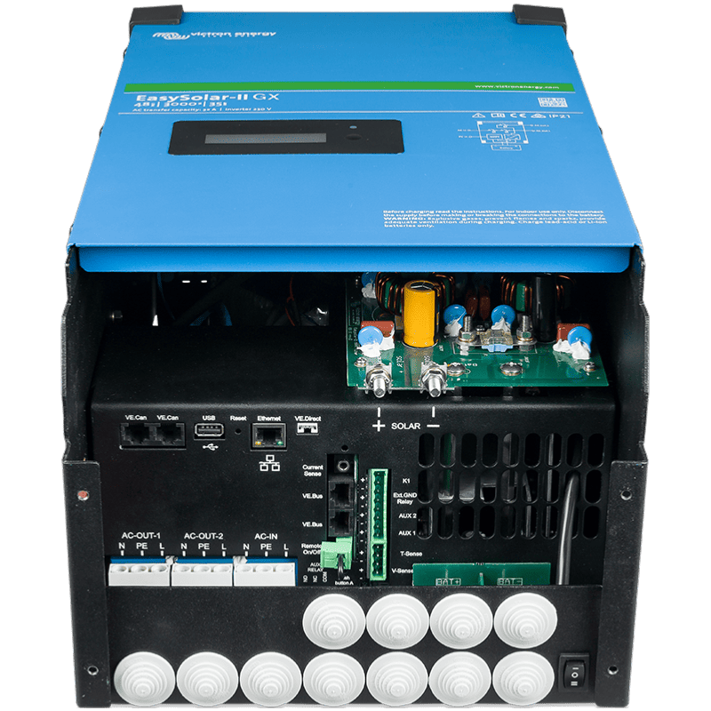 Convertisseur/régulateur/chargeur MPPT Victron EasySolar-II 5000VA 48V GX - tout-en-un avec contrôleur de charge et distribution CA_2