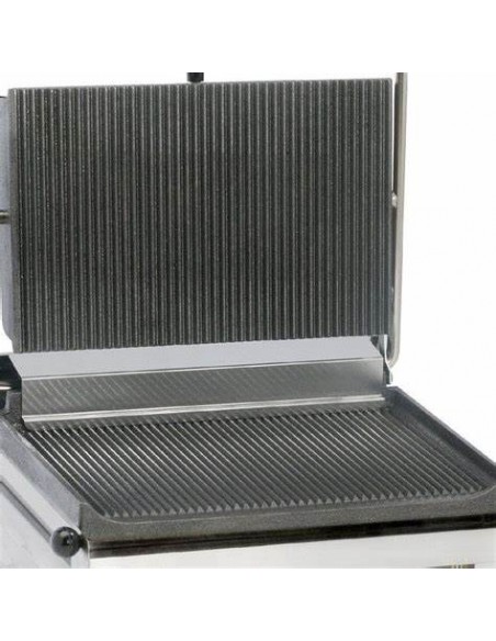 Grill panini simple - Plaques en fonte rainurée - GTP2740 - Cuisson homogène et professionnelle_1