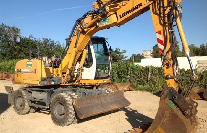 Pelles sur pneus liebherr a314 - 16 t._1