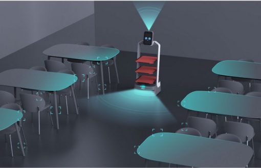 ROBOT DE RESTAURATION SERVICE À TABLE ET LIVRAISON LUCKI BOT ORIONSTAR EUROPE_1