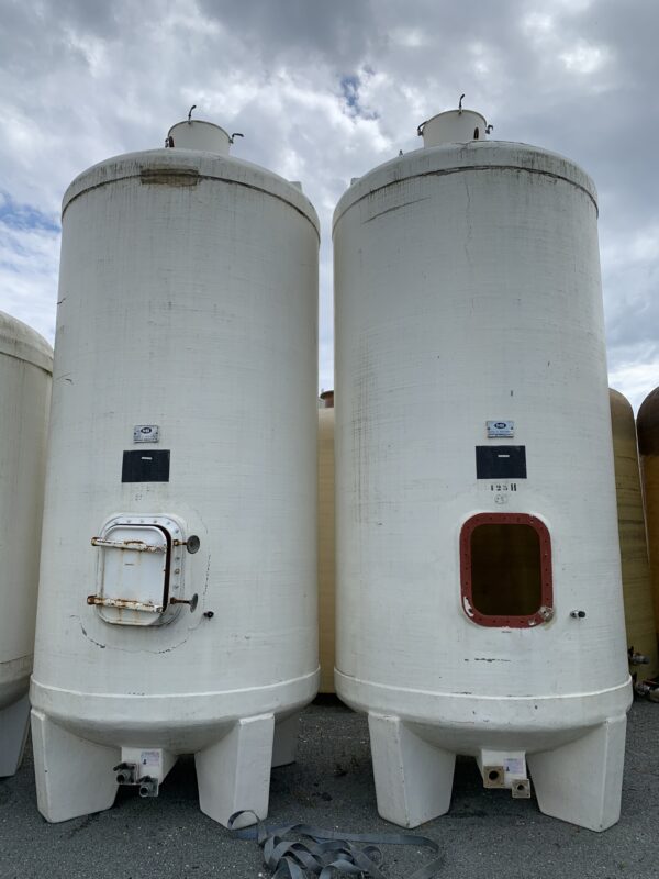 2 cuves miroir Brauthite 125 hl d'occasion - sur pieds, Ø 2000, hauteur 4600, avec équipements intégrés_1