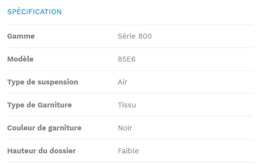 85e6 - siège de tracteur - kab seating ltd - type de suspension : air_1