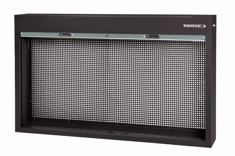 Armoire d'atelier murale ou sur établi avec rideau - Noir - 900 mm x 170 mm x 1 500 mm - 1495CS15BK_1