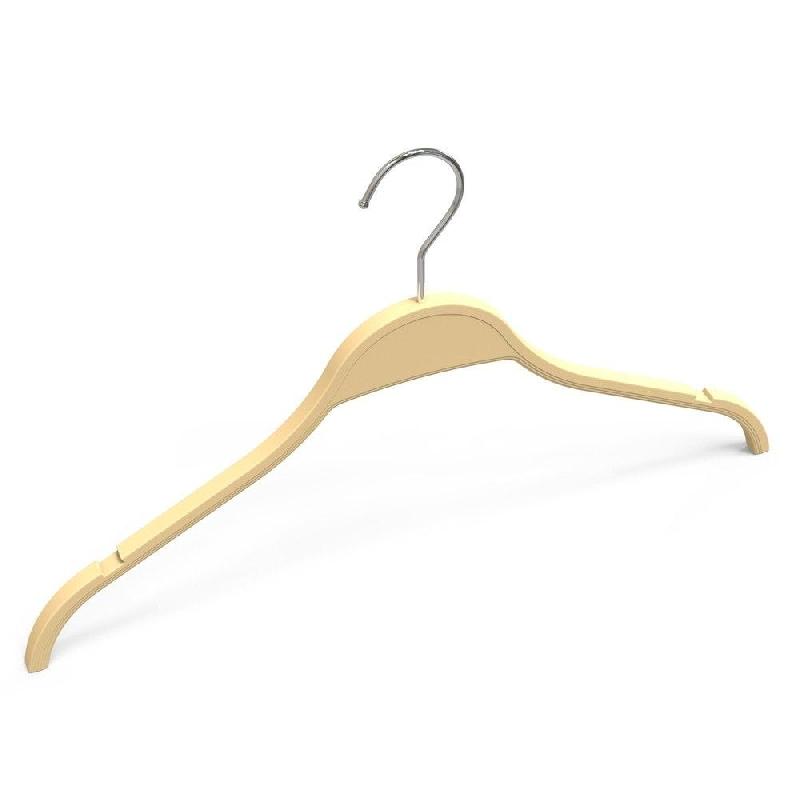 Cintre en mélamine résine effet bois naturel L40cm -par 20_1