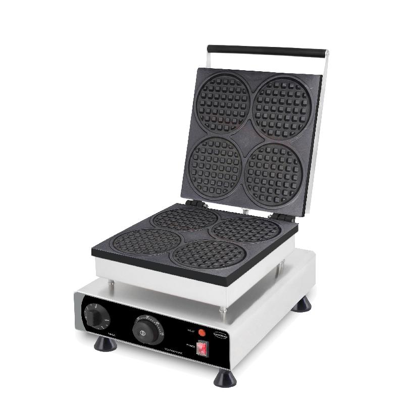 Gaufrier 4pcs gaufres rondes l305 7540.0080 COMBISTEEL_1