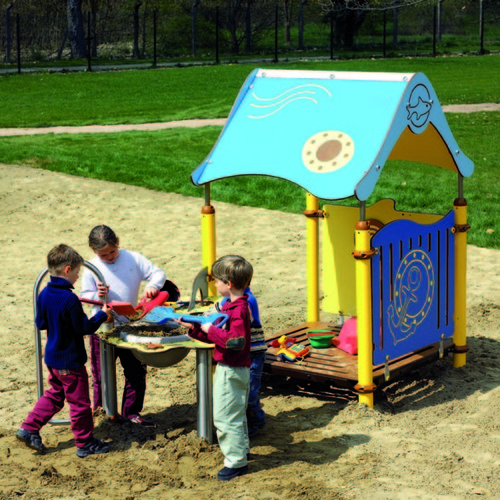Maisonnette de jeu Cameleo 1 AQUATIC / JCA-0002 - Husson International - Tranche d'âge 2-8 ans - 4 activités_1