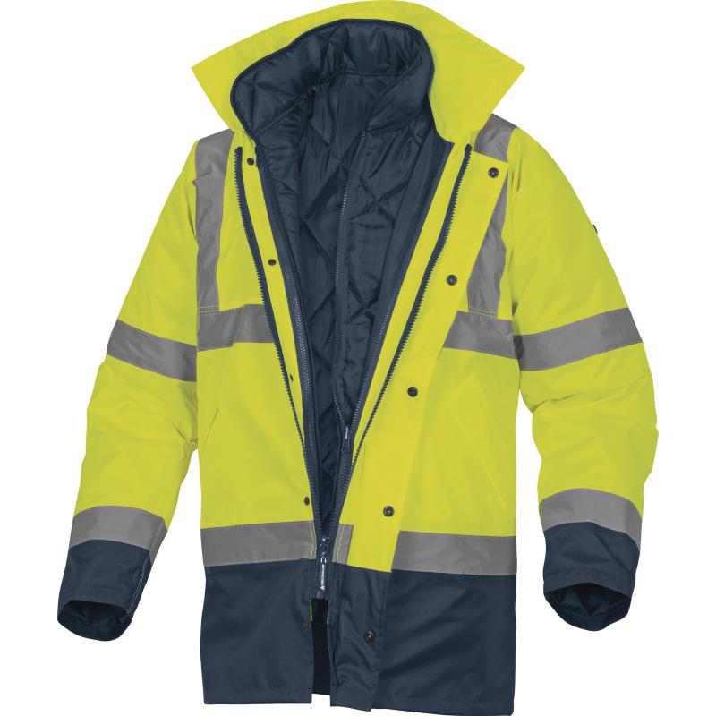 Parka haute visibilité 3 en 1 - polyester Oxford enduit PU - doublure amovible_1