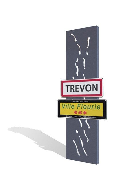 Totem entrée de ville - Direct Signalétique - Acier galvanisé - 2715 mm - 4 coloris disponibles_1