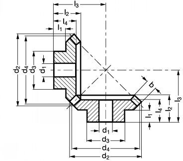 A1-236 - Engrenage conique en zinc - Michaud Chailly - Module 1,0 à 3,5_1