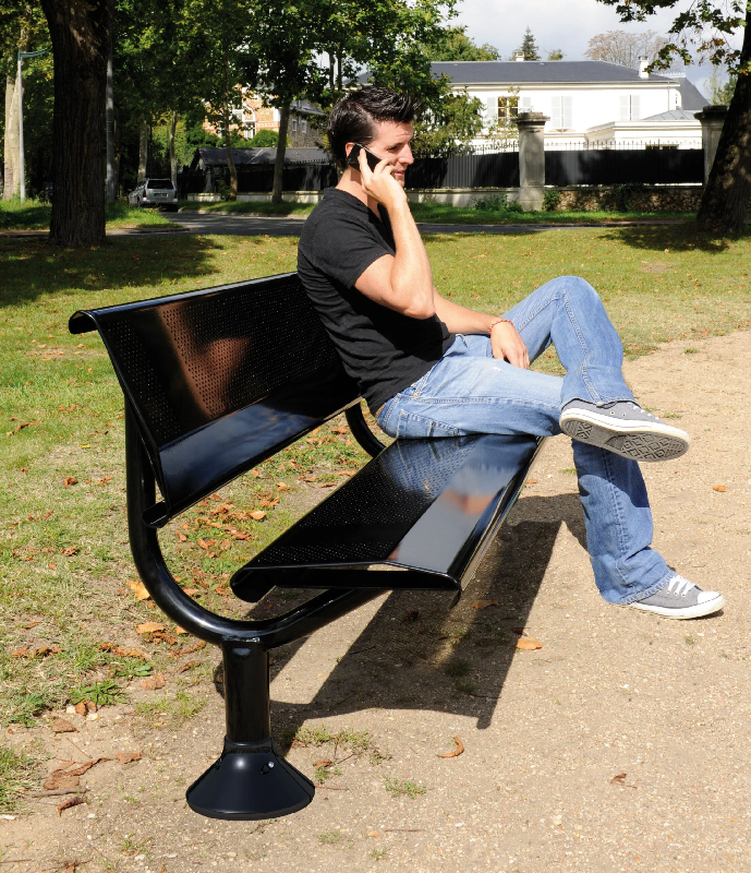 Banc OSLO acier ajouré_1