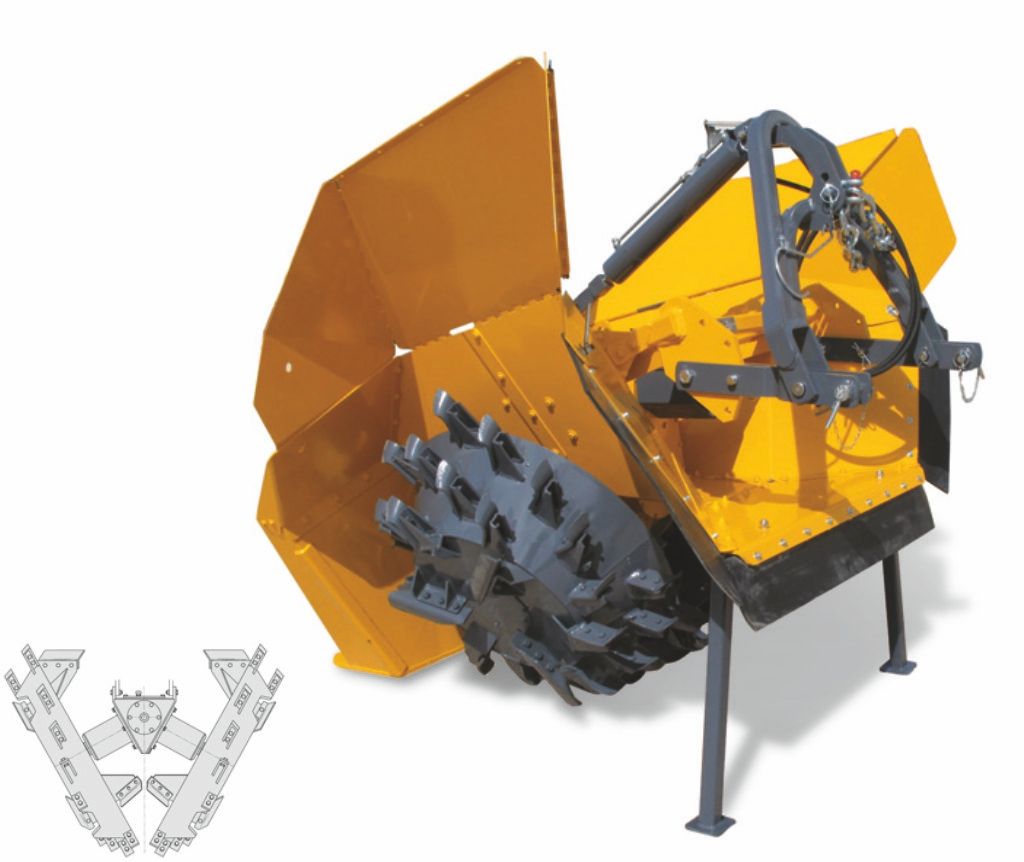 Cureuses de fossés et rigoleuses biroue spéciales - dondi - vitesse d’avancement jusqu’à 1.2 km/h_1